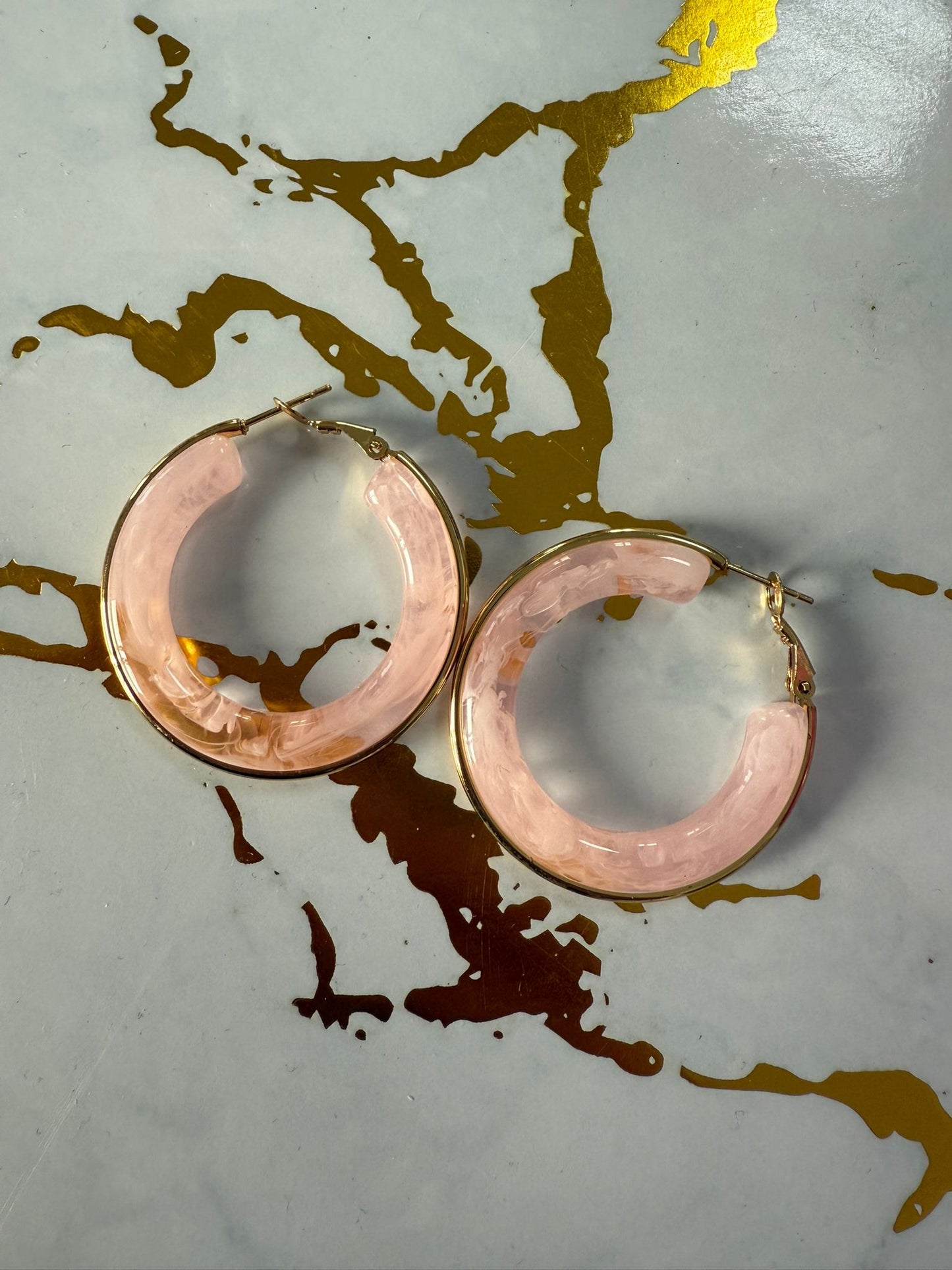 Pendientes Mármol Aros
