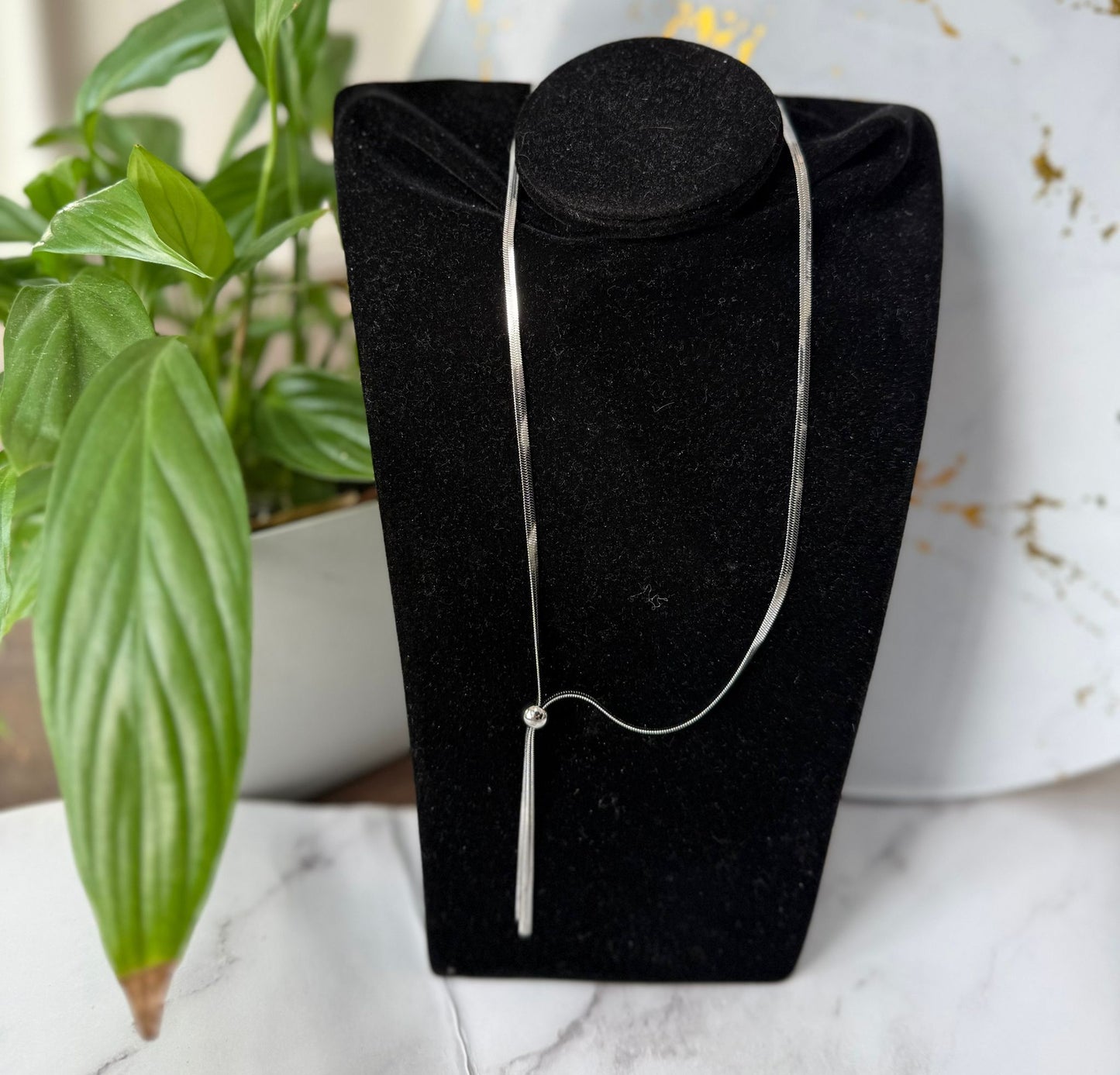 Collar ajustable plata