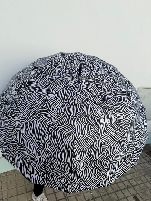 Paraguas Antivientos Cebra