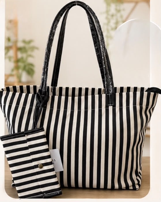 Bolso rayas black
