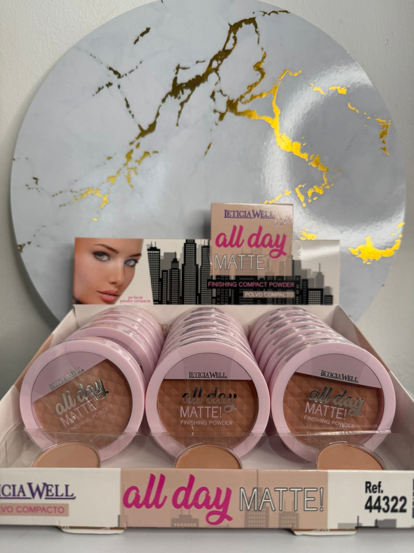 Polvo compacto fijador mate