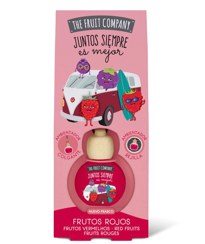 Ambientador de coche de frutos rojos