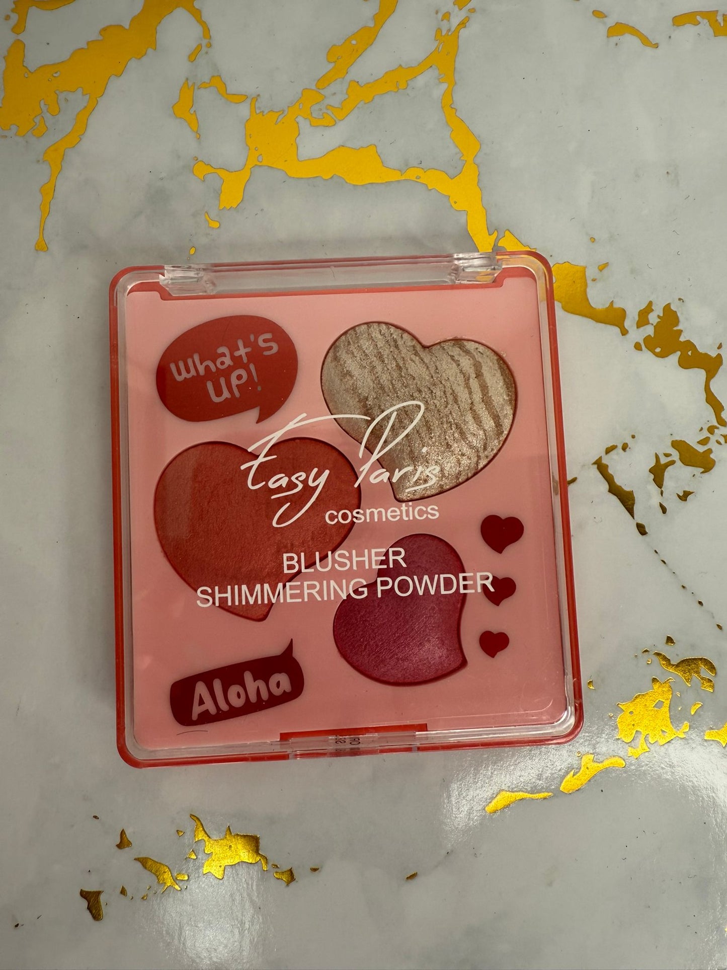 Colorete en polvo e iluminador