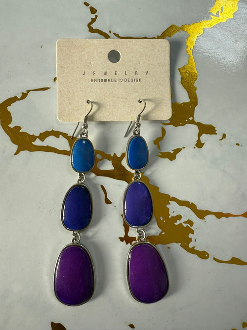 Pendientes Piedras azules