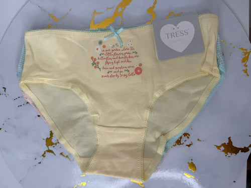 Pack de 3 bragas niña