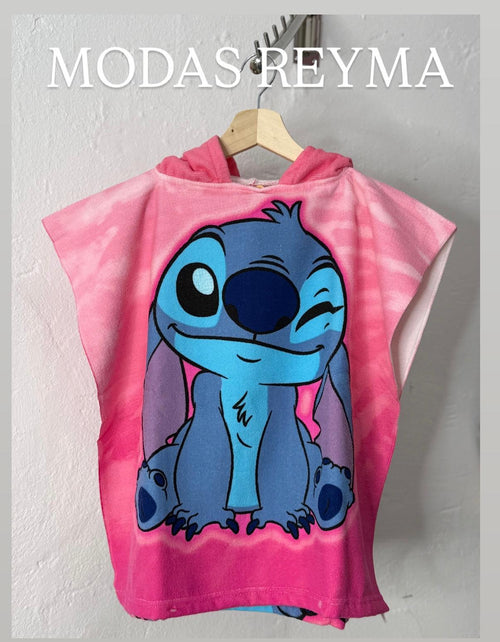 Poncho toalla stitch