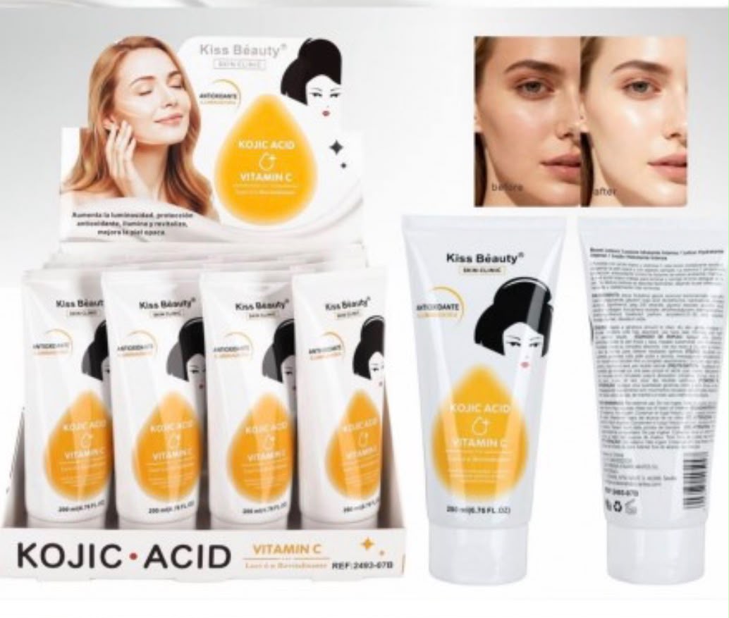Loción diseñada para iluminar la piel con vitamina c