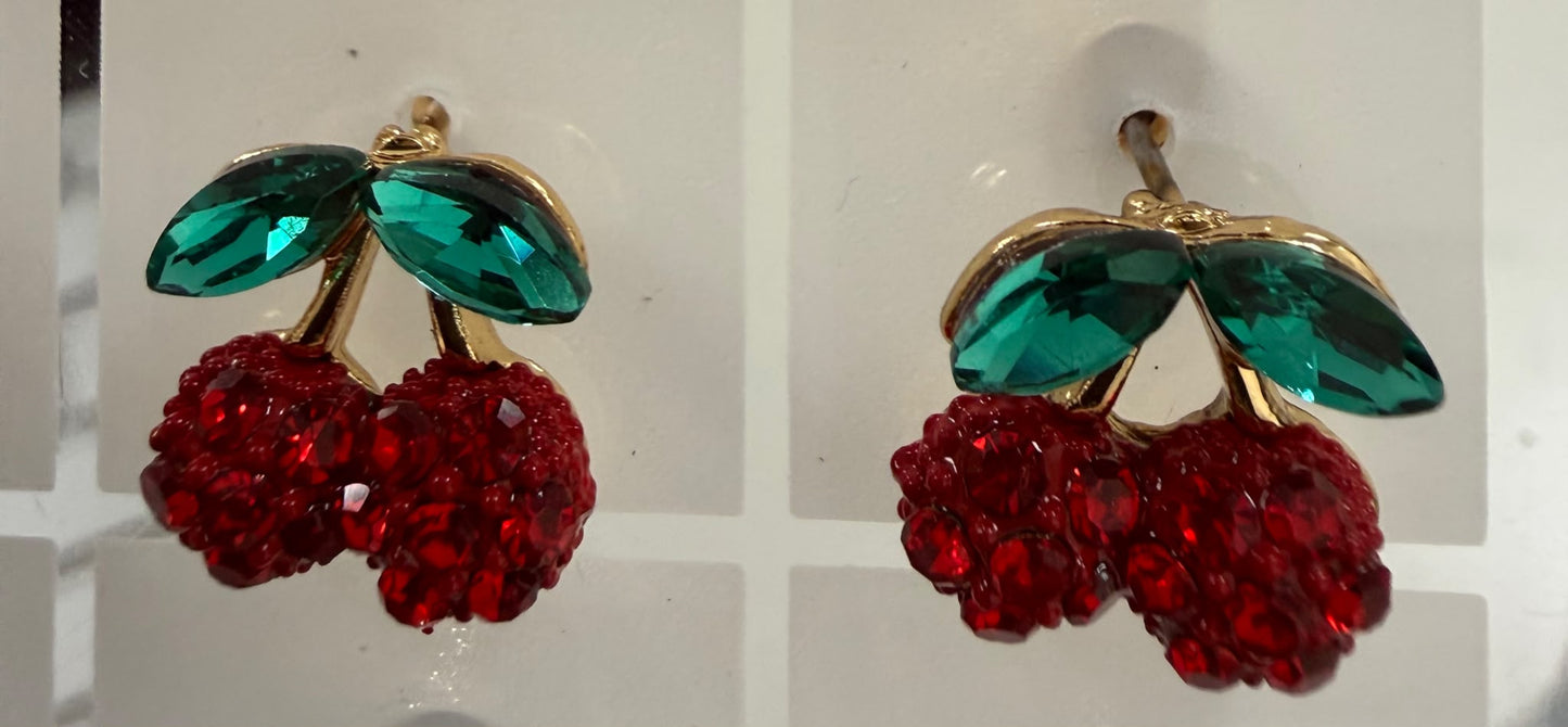 Pendientes cerezas
