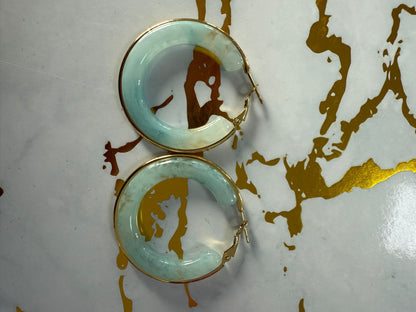 Pendientes Mármol Aros