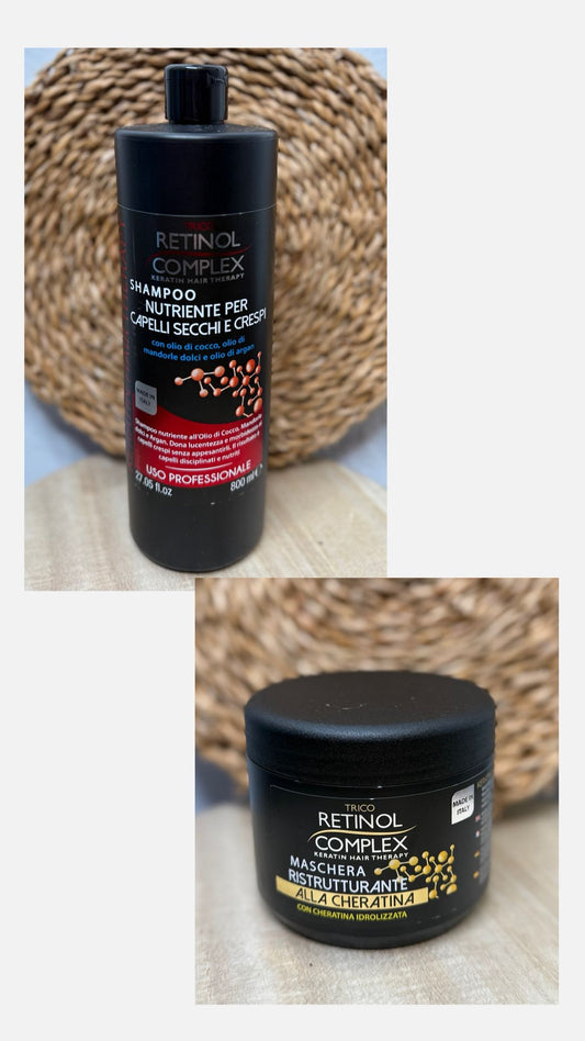 Pack champú + mascarilla  cabello seco