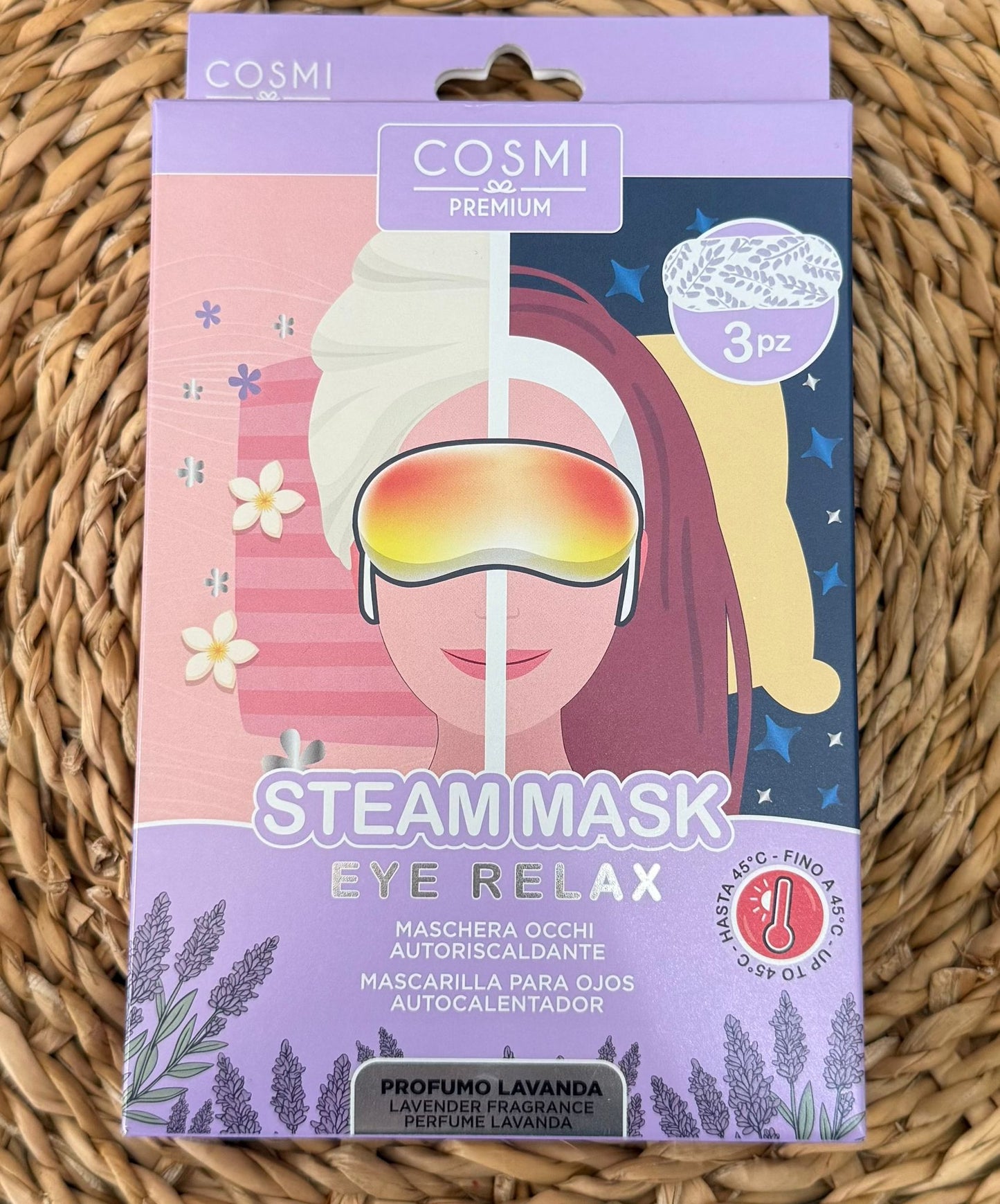 Mascarilla autocalentable para ojos