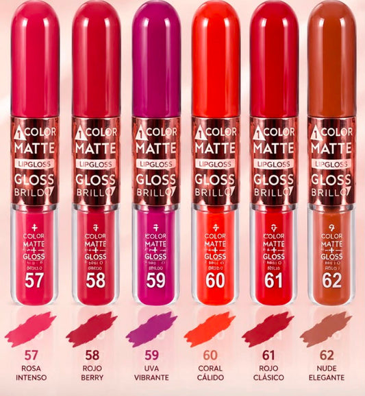 Pintalabio mate + gloss