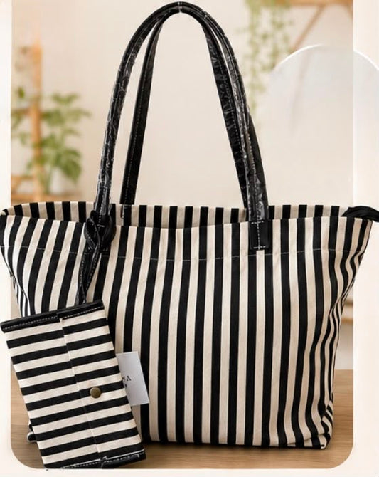 Bolso rayas black