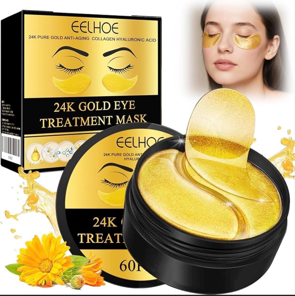 Parches de hidrogel contorno de ojos
