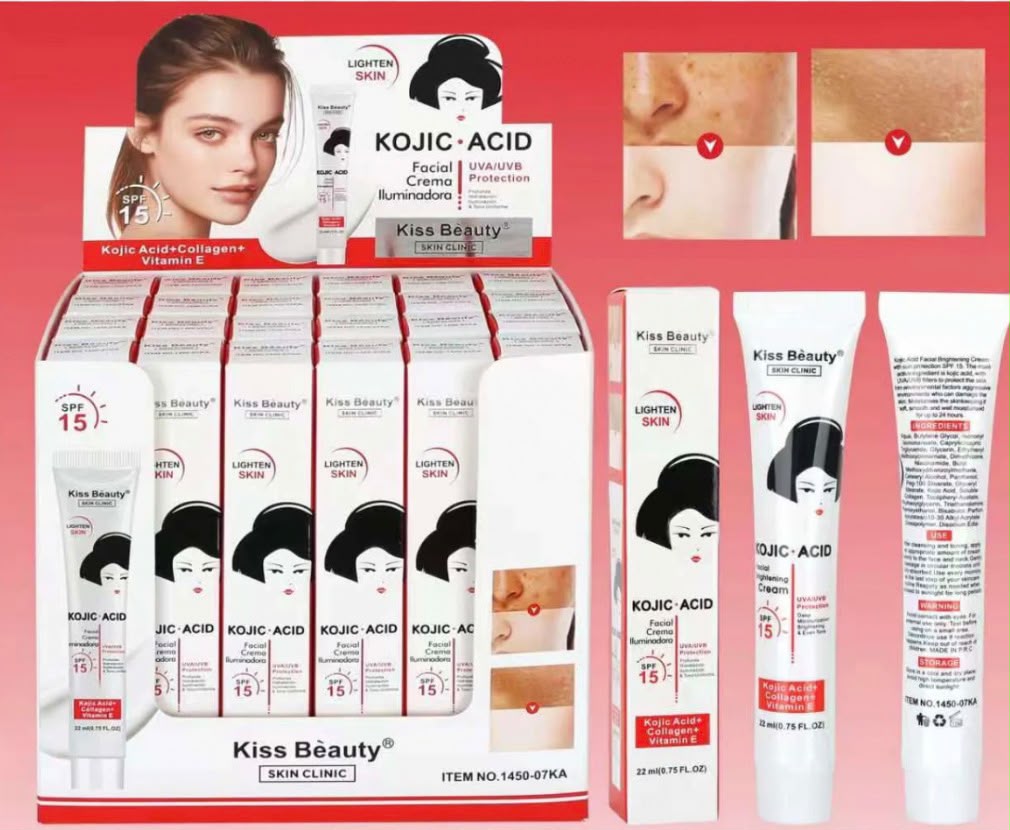 Crema facial iluminadora para aclarar manchas oscuras
