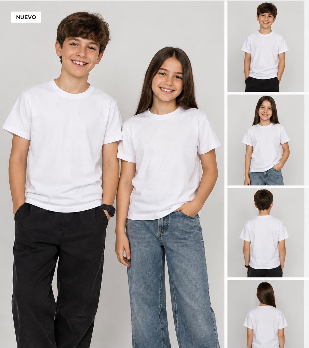 Camisetas Niñ@s white