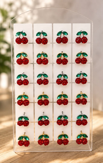 Pendientes cerezas