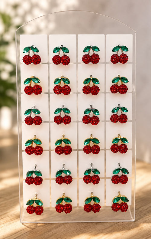 Pendientes cerezas
