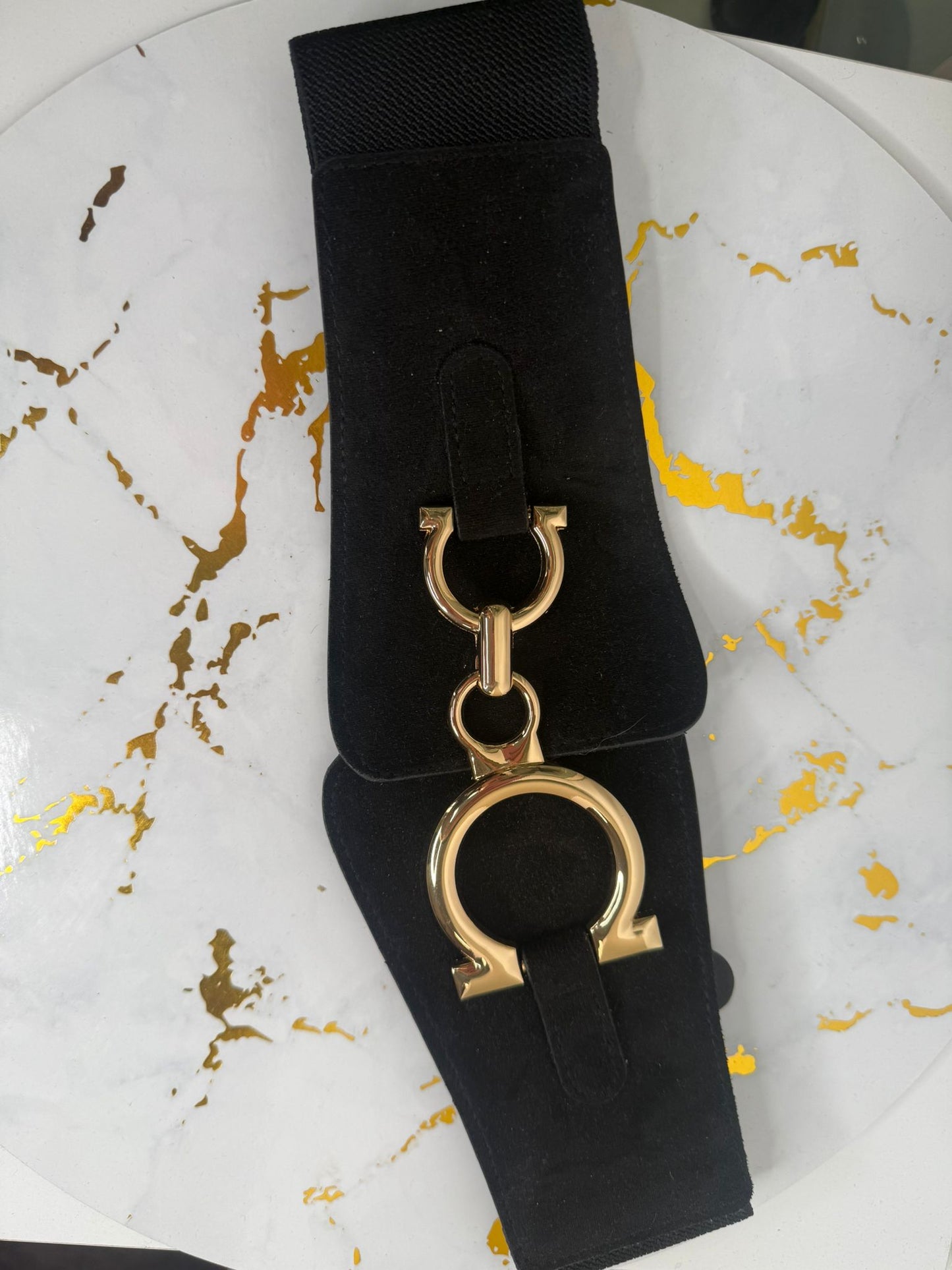 Cinturón elástico negro