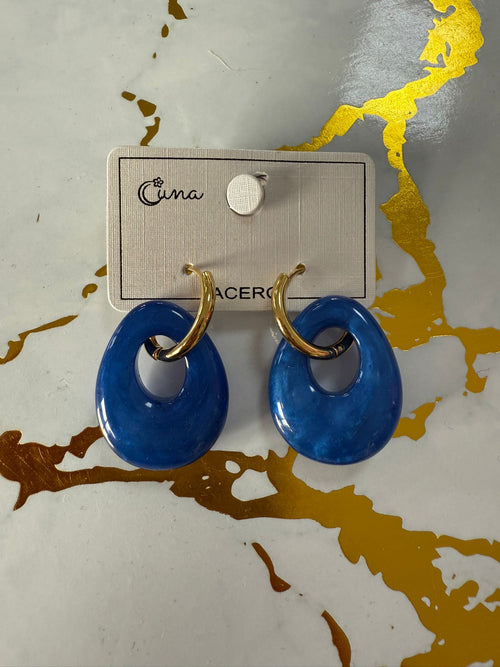 Pendientes Luna Azul