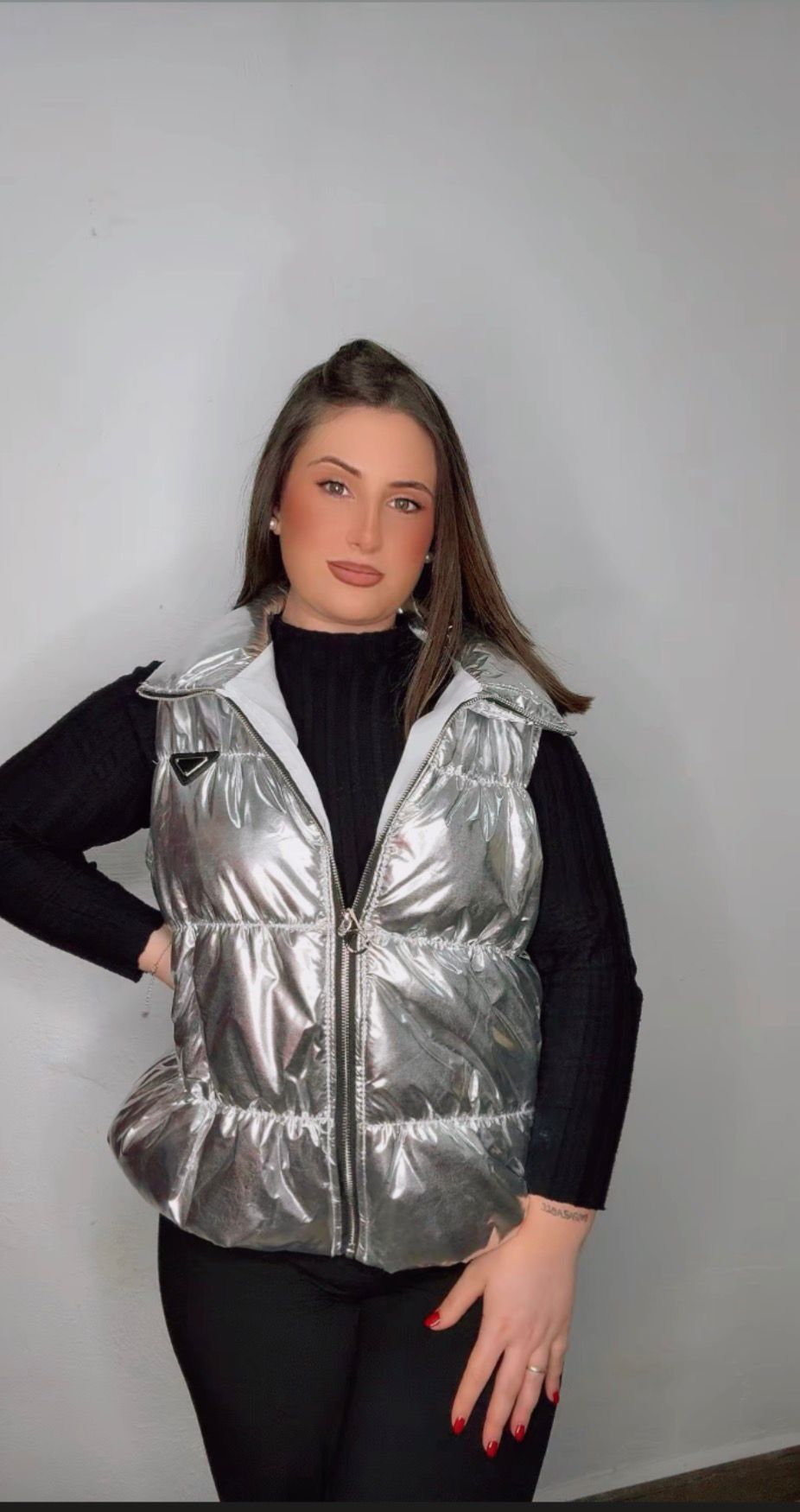 Chaquetón plata