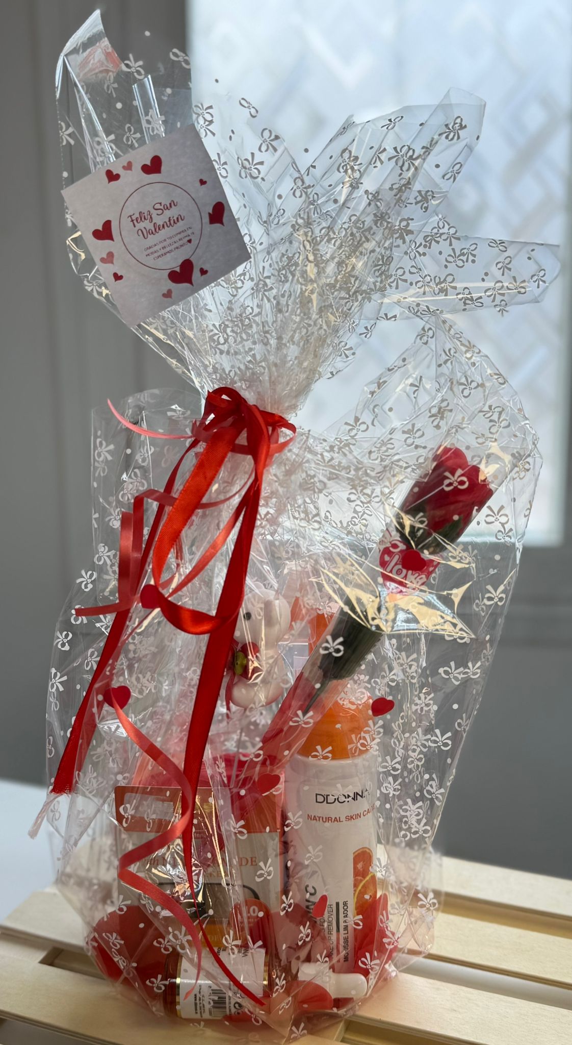 Cesta san valentín unisex