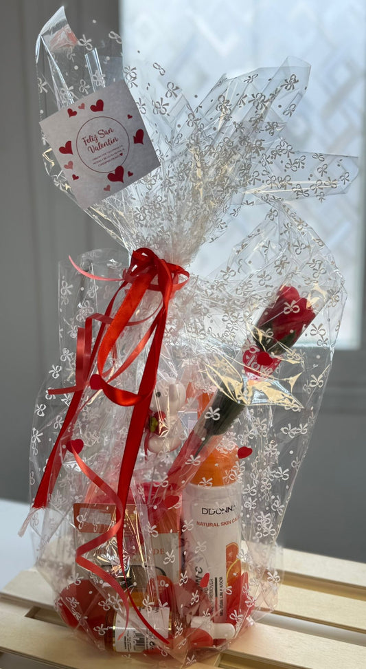 Cesta san valentín unisex