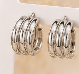 Pendientes triple aro