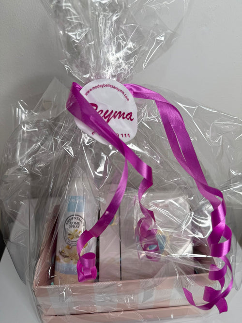 Cesta de regalo toscana blanca