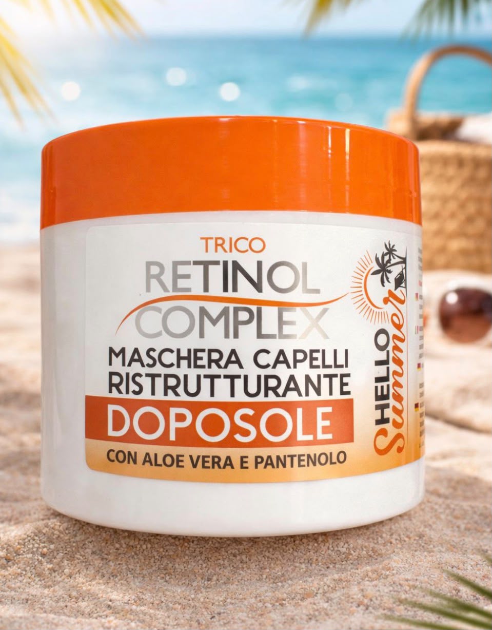 Mascarilla capilar reparadora del cabello después del sol